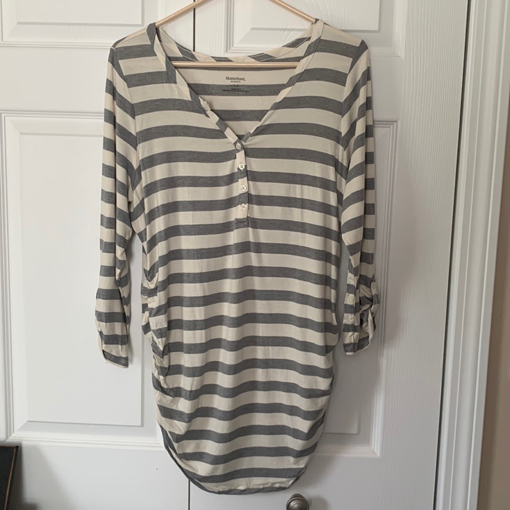 Maternity striped top. From Motherhood.